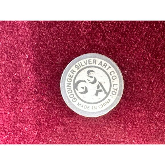 American Silversmiths Collection Godinger Silverplate Floral Spreaders w/Case-4 - Picture 6 of 7